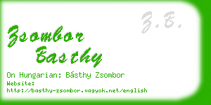zsombor basthy business card