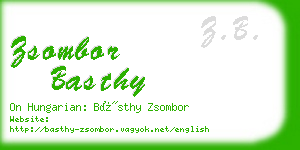 zsombor basthy business card